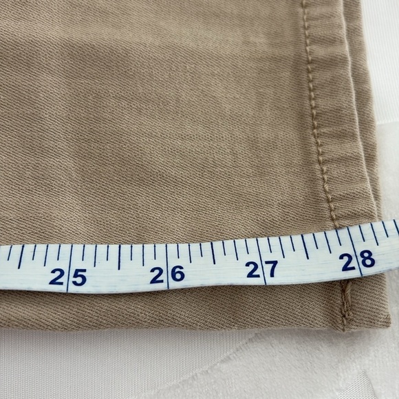 J. Jill Denim Tan/Khaki Jeans. Large Front Pockets. Side Pocket on Leg. Size 14. - Picture 10 of 10